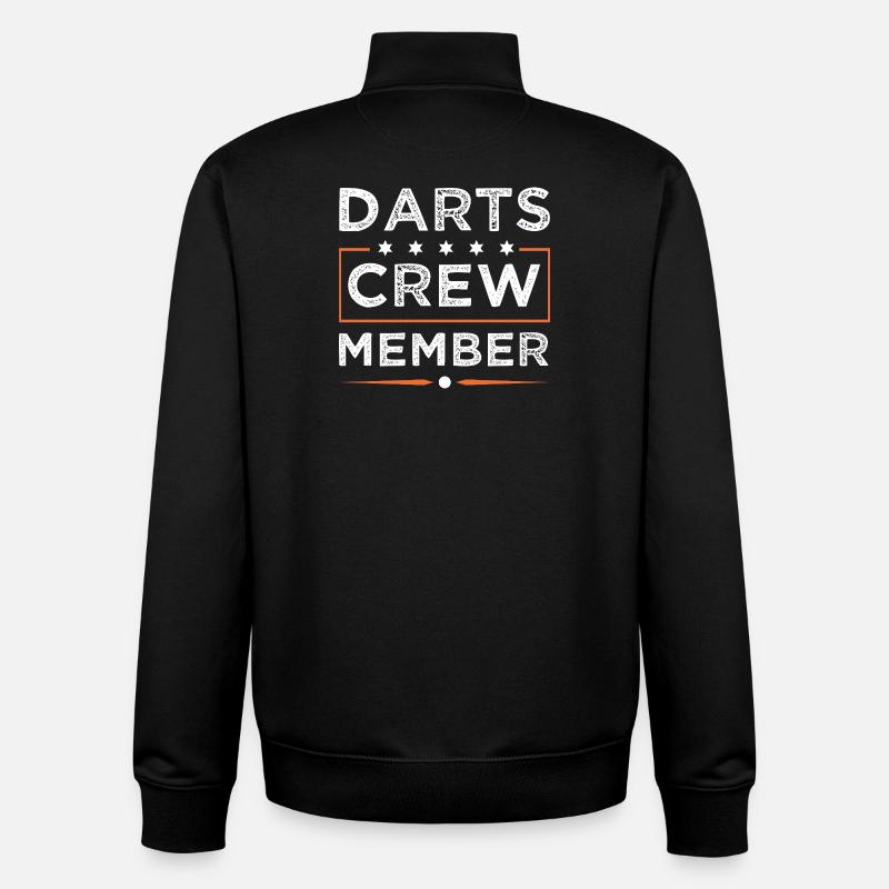 Darts Crew - Unisex Organic Zip Sweatshirt von Stanley/Stella - Schwarz