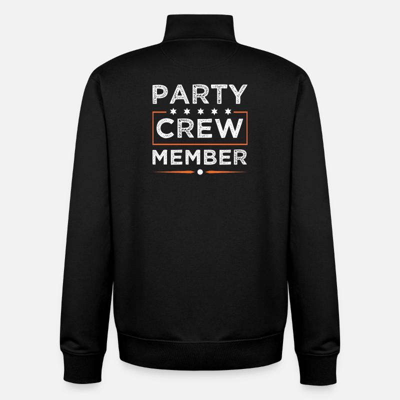 Party Crew - Unisex Organic Zip Sweatshirt von Stanley/Stella - Schwarz