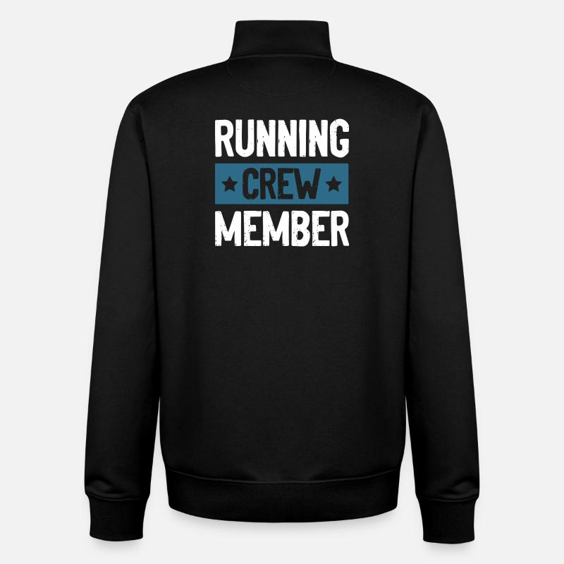 Running Crew - Unisex Organic Zip Sweatshirt by Stanley/Stella - black