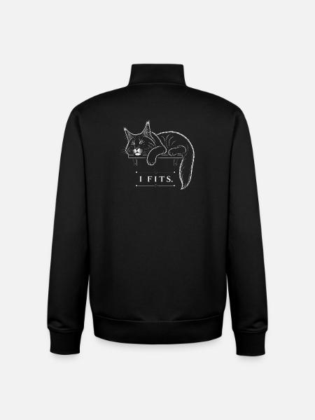 Maine Coon – I Fits - Unisex Organic Zip Sweatshirt by Stanley/Stella - black
