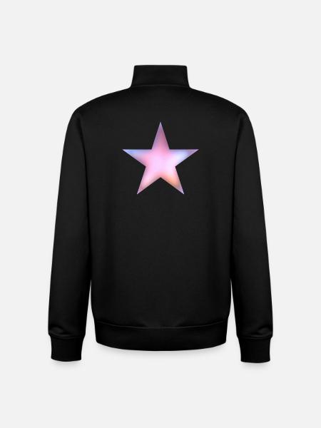 Star - Unisex Organic Zip Sweatshirt by Stanley/Stella - black