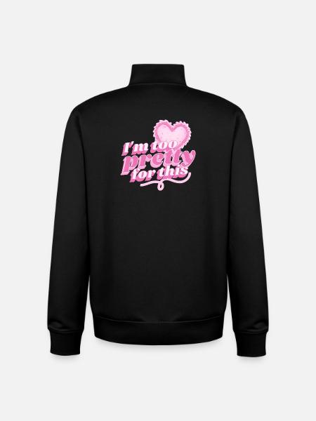 Pretty Ladies - Unisex Organic Zip Sweatshirt by Stanley/Stella - black