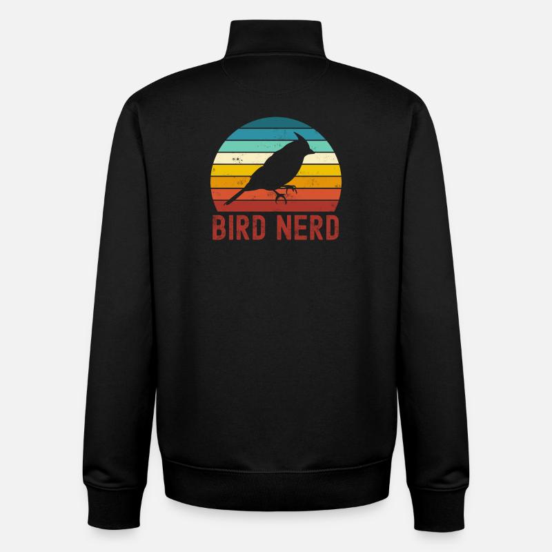 Bird Birds - Unisex Organic Zip Sweatshirt by Stanley/Stella - black