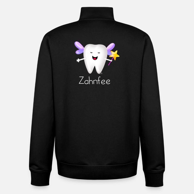 Zahnfee - Unisex Organic Zip Sweatshirt von Stanley/Stella - Schwarz