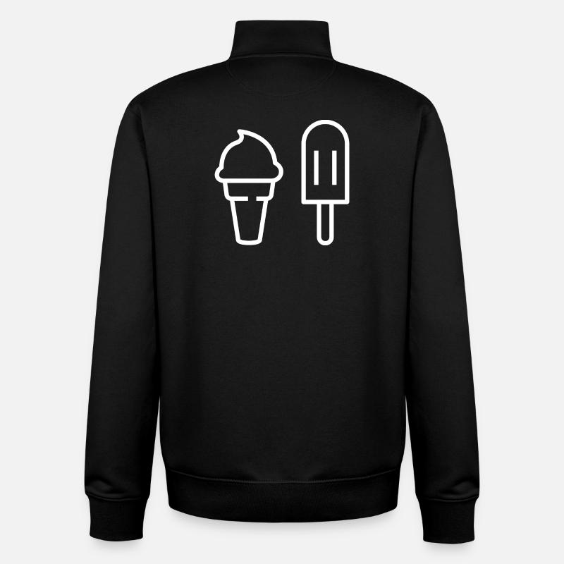 Ich will Eis - Unisex Organic Zip Sweatshirt von Stanley/Stella - Schwarz