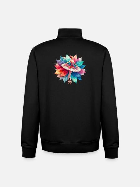 Ballet dancer with tutu - Unisex Organic Zip Sweatshirt by Stanley/Stella - black