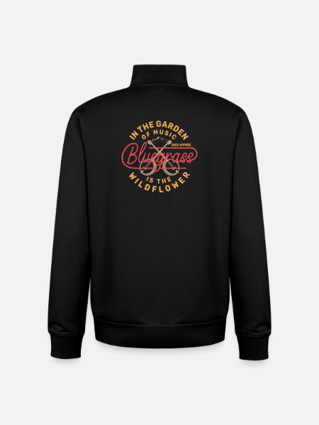 Bluegrass - Banjo Happiness - Unisex Organic Zip Sweatshirt by Stanley/Stella - black