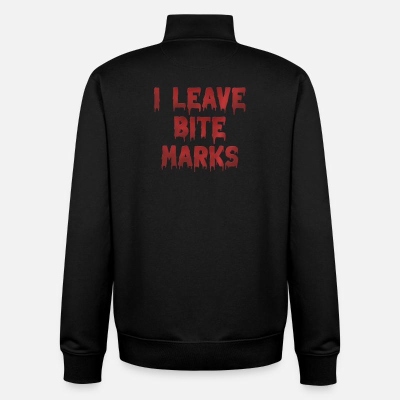 Bite Mark's Blood Traces - Unisex Organic Zip Sweatshirt by Stanley/Stella - black