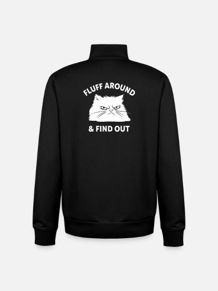 Fluff Around & Find Out - Unisex Organic Zip Sweatshirt by Stanley/Stella - black