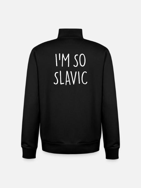 I'M SO SLAVIC Slawisch - Unisex Organic Zip Sweatshirt by Stanley/Stella - black