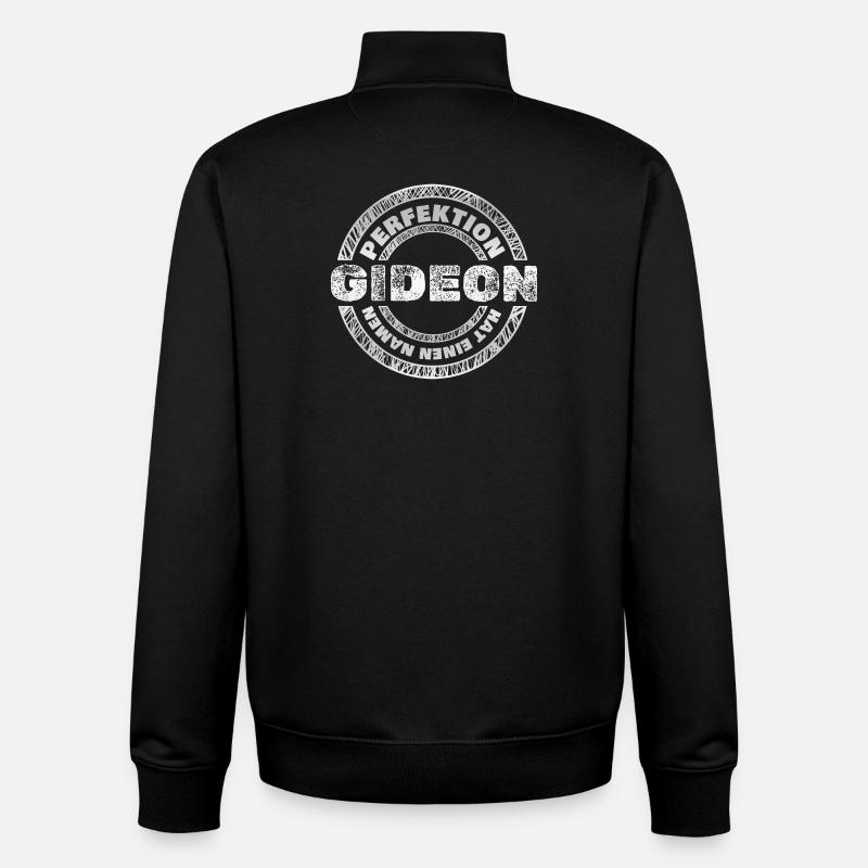 Gédéon - Sweat zippé unisexe en coton bio Stanley/Stella - noir