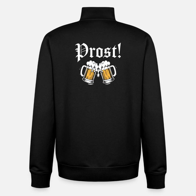 Prost! - Unisex Organic Zip Sweatshirt von Stanley/Stella - Schwarz