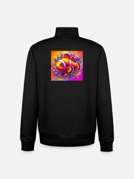 Clownfisch - Unisex Organic Zip Sweatshirt von Stanley/Stella - Schwarz