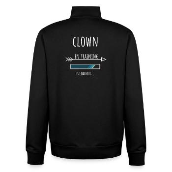 Clown Geschenk Beruf Ausbildung Clown - Unisex Organic Zip Sweatshirt von Stanley/Stella - Schwarz - Hinten - AI Model Male 185 light (185cm)