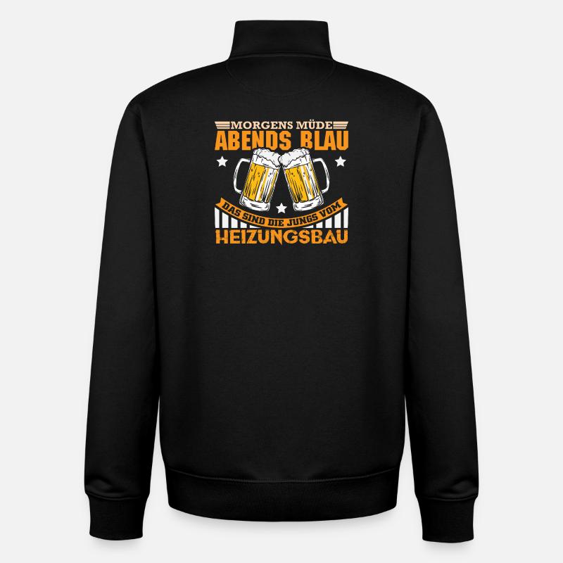 Heating Engineer Heating Construction Plumber Plumber - Unisex Organic Zip Sweatshirt by Stanley/Stella - black
