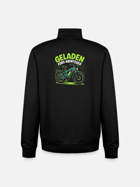 Cyclisme Cyclisme VTT - Sweat zippé unisexe en coton bio Stanley/Stella - noir