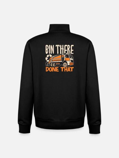 Garbage Day is my favorite day - Unisex Organic Zip Sweatshirt by Stanley/Stella - black