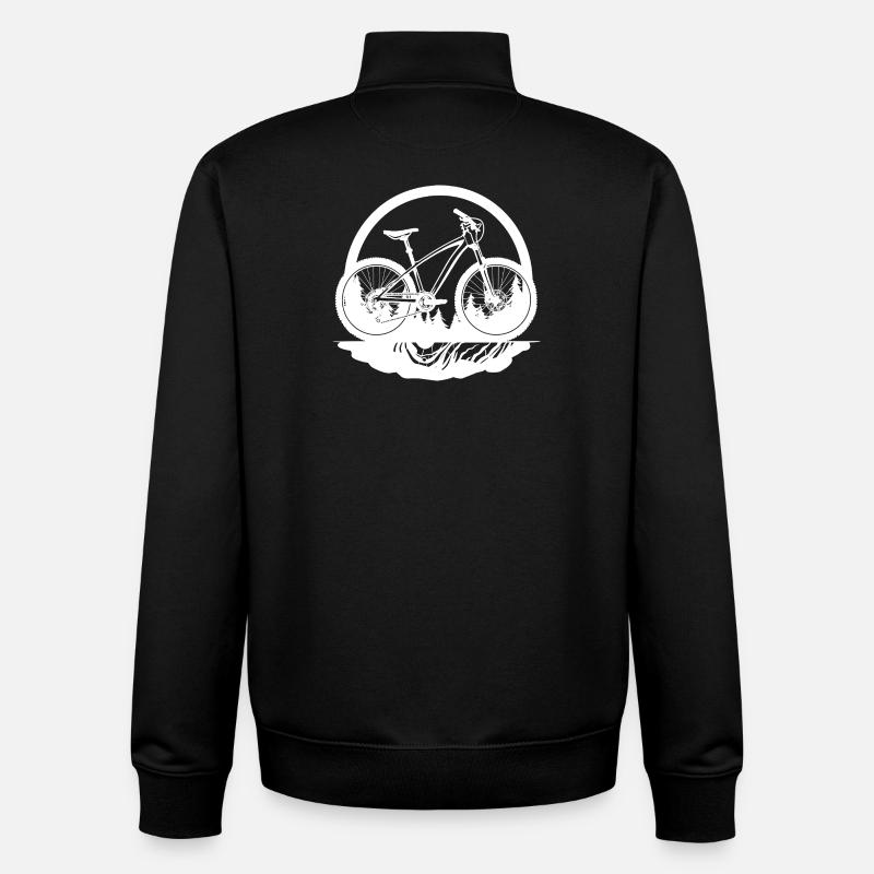 Mountainbiken - Unisex Organic Zip Sweatshirt von Stanley/Stella - Schwarz