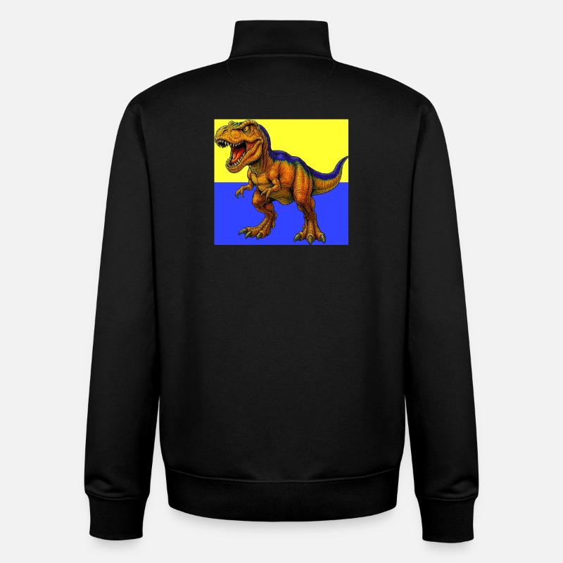 Dinosaurier - Unisex Organic Zip Sweatshirt von Stanley/Stella - Schwarz