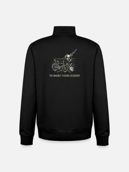 Magnetfischfang-Bergung – Kanalschätze - Unisex Organic Zip Sweatshirt von Stanley/Stella - Schwarz