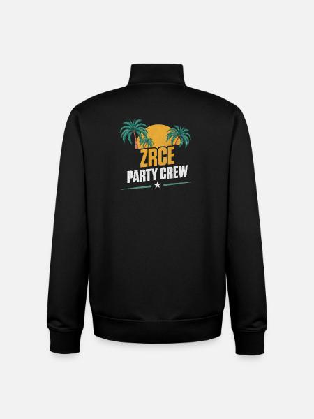Zrce Party Party Crew - Unisex Organic Zip Sweatshirt by Stanley/Stella - black