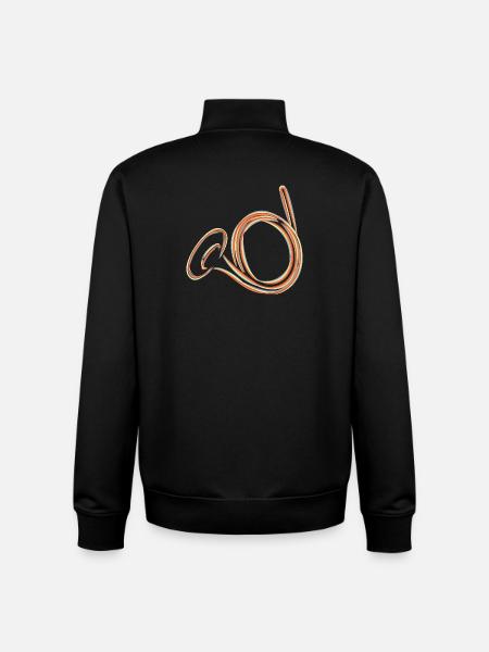 Cor français Sketch - Sweat zippé unisexe en coton bio Stanley/Stella - noir