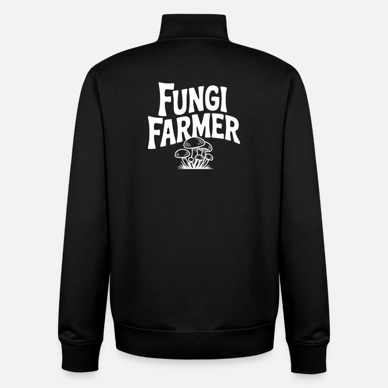Pilzbauer - Unisex Organic Zip Sweatshirt von Stanley/Stella - Schwarz