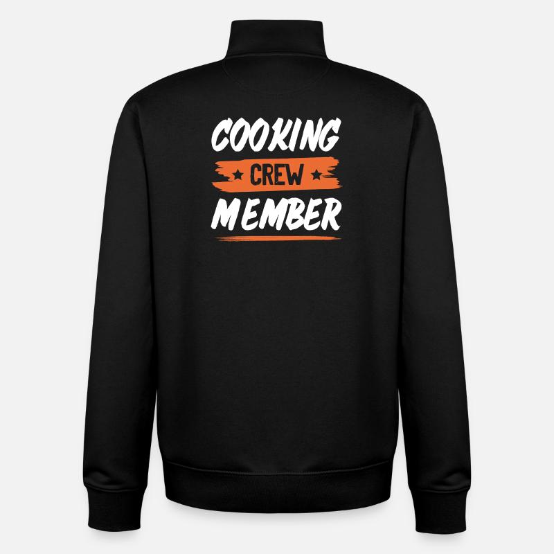 Cooking Crew - Unisex Organic Zip Sweatshirt by Stanley/Stella - black
