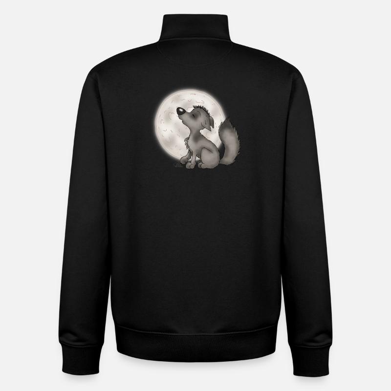 Wölfchen - Unisex Organic Zip Sweatshirt von Stanley/Stella - Schwarz