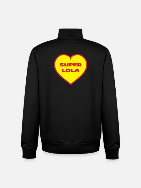 Super-Lola - Unisex Organic Zip Sweatshirt von Stanley/Stella - Schwarz