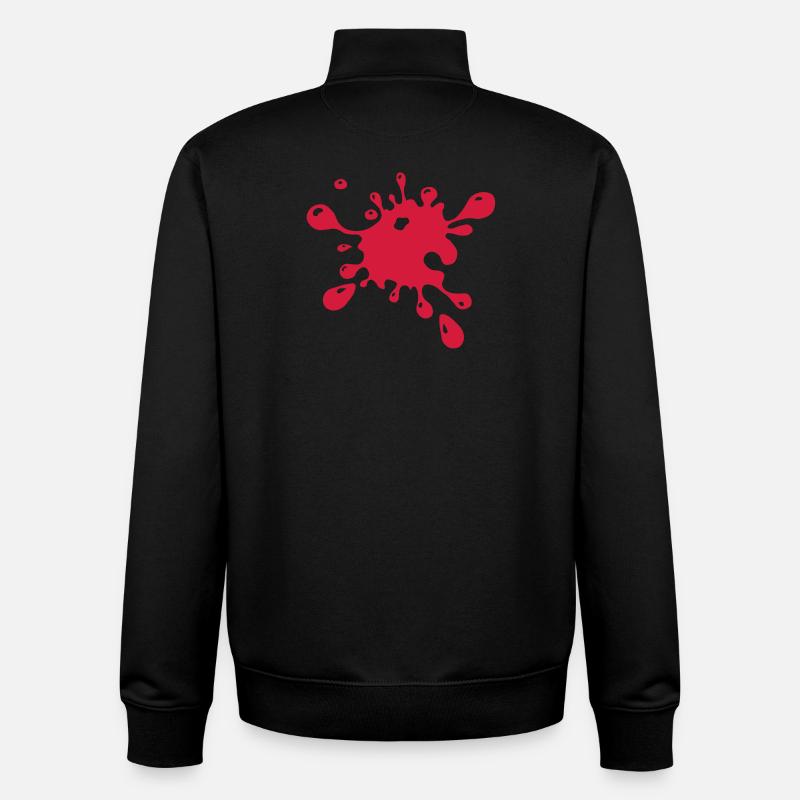 Klacks - Unisex Organic Zip Sweatshirt von Stanley/Stella - Schwarz