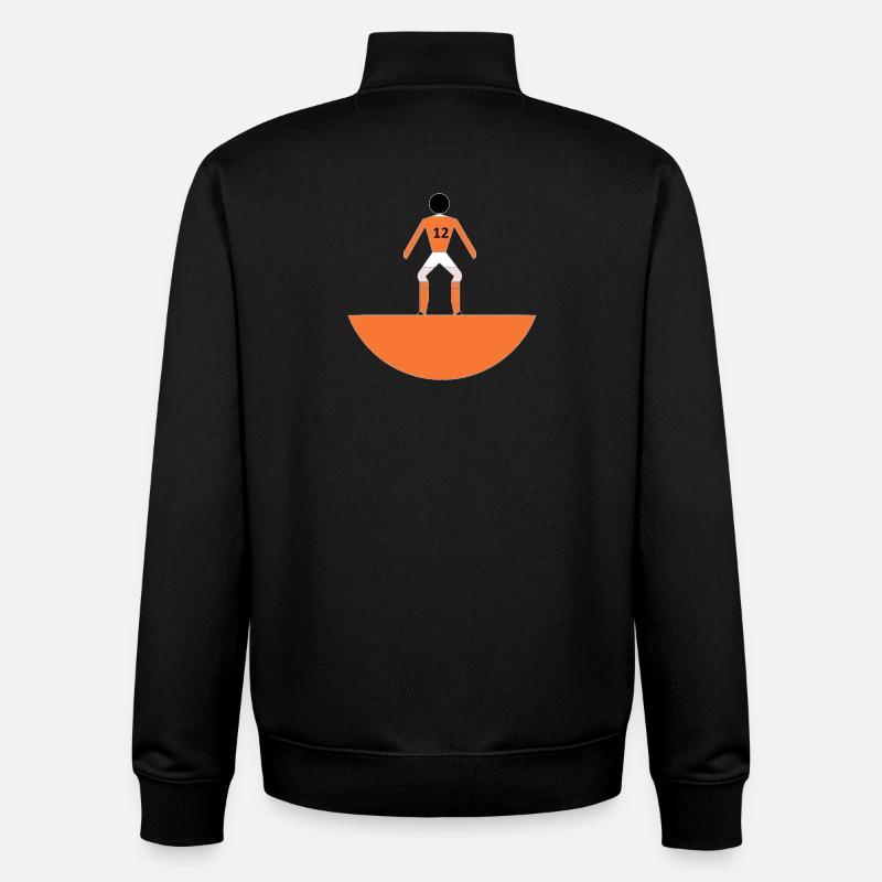 12 européenne 1988 - Sweat zippé unisexe en coton bio Stanley/Stella - noir