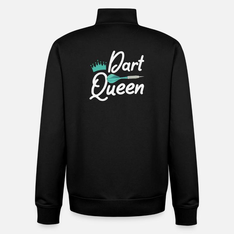 Fléchettes fléchettes - Sweat zippé unisexe en coton bio Stanley/Stella - noir