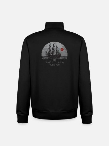 DarssCoast - Baltic Sea Sailor - Unisex Organic Zip Sweatshirt von Stanley/Stella - Schwarz
