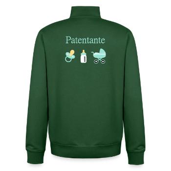 Patentante Taufe Geburt Junge - Unisex Organic Zip Sweatshirt von Stanley/Stella - Flaschengrün - Hinten - AI Model Male 185 dark (185cm)