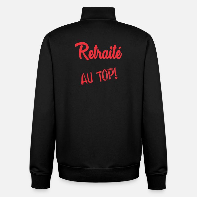 RUHESTAND. RUHESTAND. PENSIONIERT - Unisex Organic Zip Sweatshirt von Stanley/Stella - Schwarz