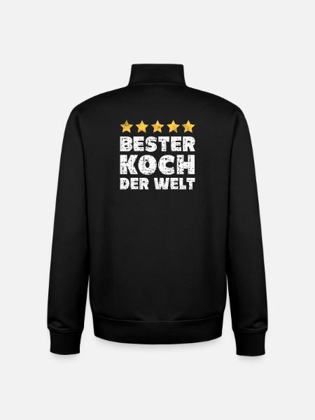 Koch - Unisex Organic Zip Sweatshirt von Stanley/Stella - Schwarz
