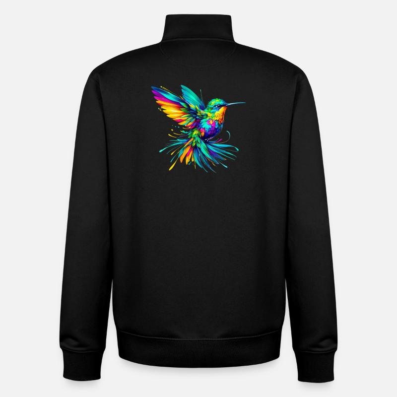 Kolibri - Unisex Organic Zip Sweatshirt von Stanley/Stella - Schwarz