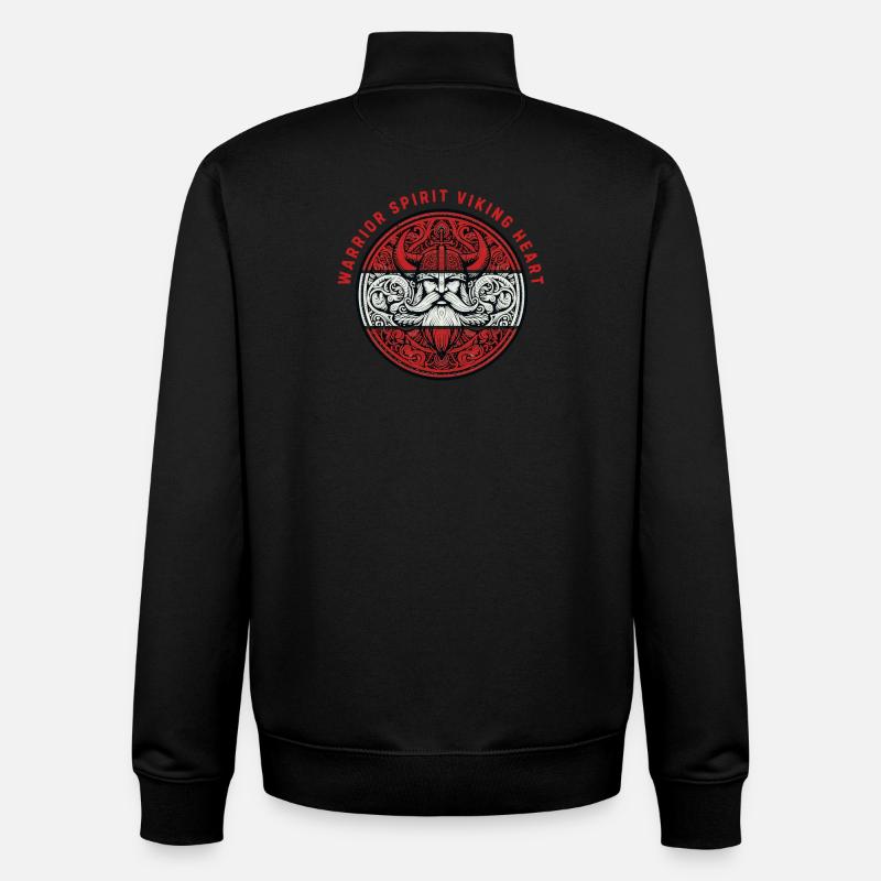 Wikinger - Unisex Organic Zip Sweatshirt von Stanley/Stella - Schwarz
