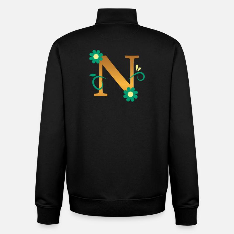 N - Sweat zippé unisexe en coton bio Stanley/Stella - noir