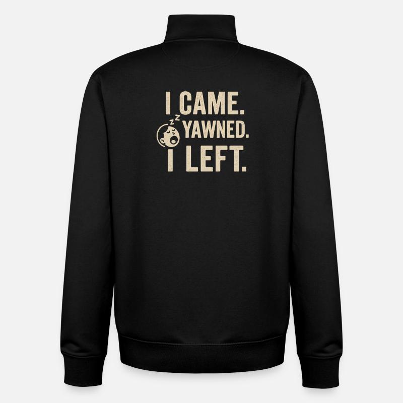 Sleepy Gawn Left Tee Design - Unisex Organic Zip Sweatshirt von Stanley/Stella - Schwarz