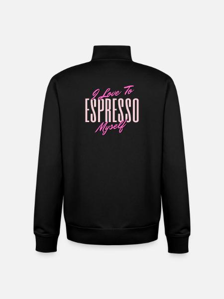 Express Love Self Quote Design - Unisex Organic Zip Sweatshirt by Stanley/Stella - black