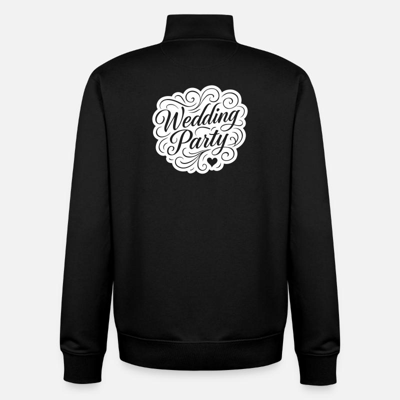 Hochzeit Party Hochzeitsfeier - Unisex Organic Zip Sweatshirt von Stanley/Stella - Schwarz