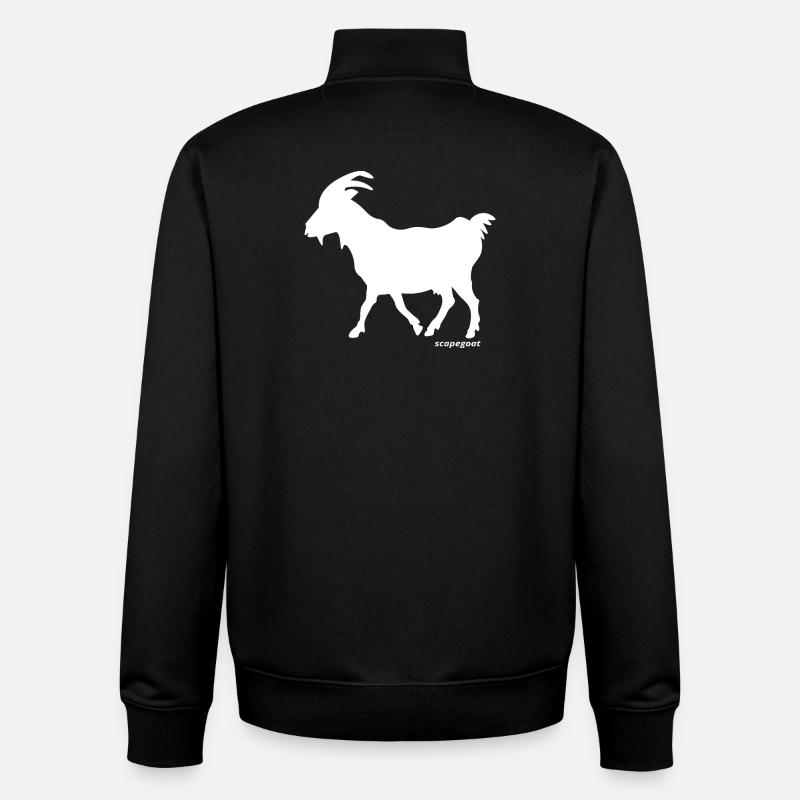 Silhouette de bouc émissaire - Sweat zippé unisexe en coton bio Stanley/Stella - noir