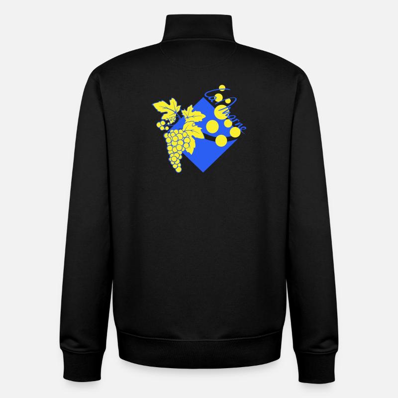 Logo revisité la Marne - Sweat zippé unisexe en coton bio Stanley/Stella - noir