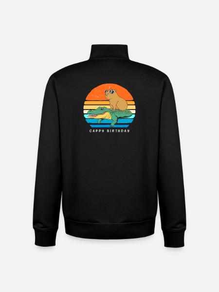 Happy birthday - Unisex Organic Zip Sweatshirt von Stanley/Stella - Schwarz