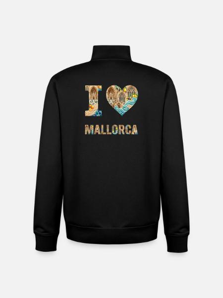 Mallorca – Mediterranean Architecture - Unisex Organic Zip Sweatshirt by Stanley/Stella - black