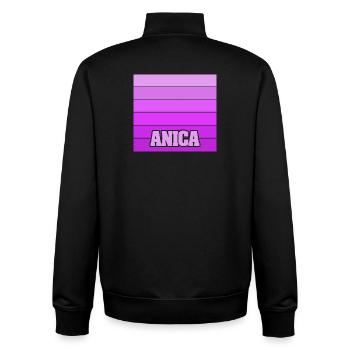 Gift for Design - Unisex Organic Zip Sweatshirt by Stanley/Stella - black - Back - AI Model Male 185 light (185cm)
