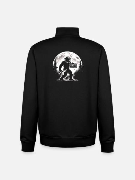 Bigfoot Beekeeper - Unisex Organic Zip Sweatshirt by Stanley/Stella - black