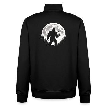 Bigfoot Eiscreme - Unisex Organic Zip Sweatshirt by Stanley/Stella - black - Back - AI Model Male 185 light (185cm)